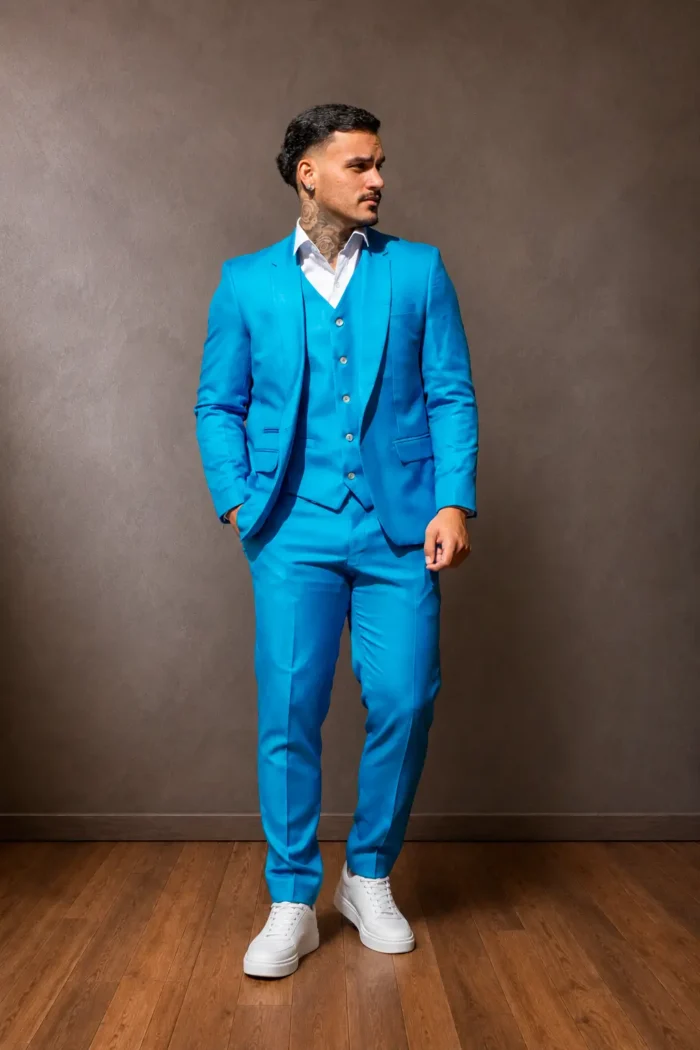 SLIM FIT AZUL MÉDIO